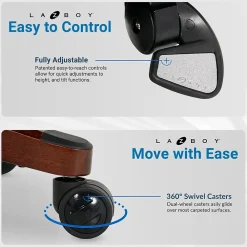 Ergonomic Chairs*La-Z-Boy Bradley Bonded Leather Executive Chair, (46089-CC) Black