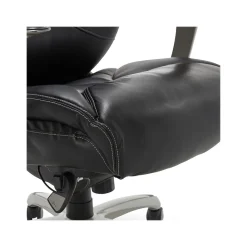 Office Chairs*La-Z-Boy Cantania Ergonomic Bonded Leather Swivel Executive Chair, Black (45776A)
