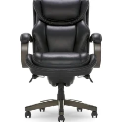 Office Chairs*La-Z-Boy Harnett Ergonomic Faux Leather Swivel Executive Chair, Black (46253A)