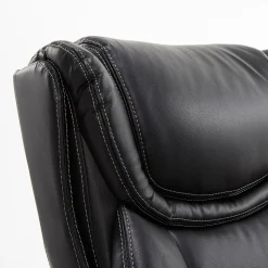 Office Chairs*La-Z-Boy Harnett Ergonomic Faux Leather Swivel Executive Chair, Black (46253A)