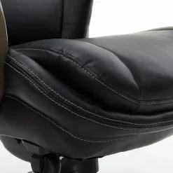 Office Chairs*La-Z-Boy Harnett Ergonomic Faux Leather Swivel Executive Chair, Black (46253A)