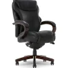 Office Chairs*La-Z-Boy Hyland Ergonomic Bonded Leather Swivel Executive Chair, Black (45779A)