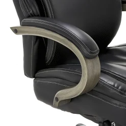 Office Chairs*La-Z-Boy Hyland Ergonomic Faux Leather Swivel Executive Chair, Black (CHR10044B)