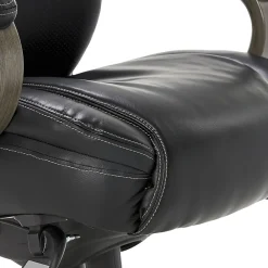 Office Chairs*La-Z-Boy Hyland Ergonomic Faux Leather Swivel Executive Chair, Black (CHR10044B)
