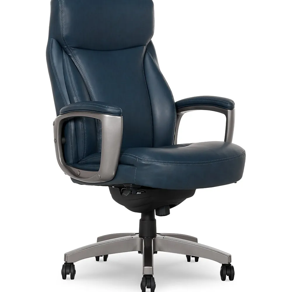 Ergonomic Chairs*La-Z-Boy Leather Executive Chair, (51447) Blue