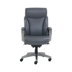 Office Chairs*La-Z-Boy Leather Swivel Executive Chair, Gray (51446XX)