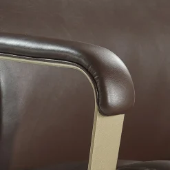 Office Chairs*La-Z-Boy Melrose Ergonomic bonded Leather Swivel Executive Chair, Brown (CHR10084C)