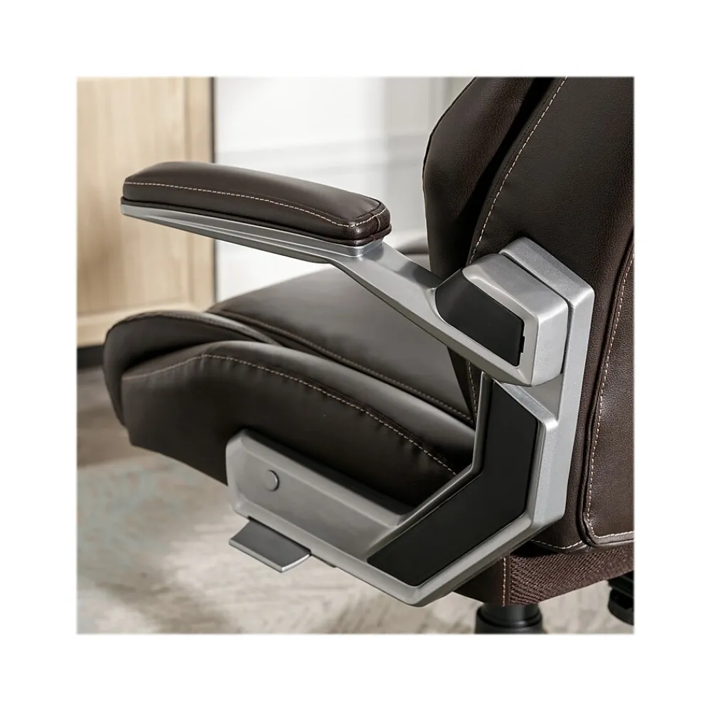 Ergonomic Chairs*La-Z-Boy Meyer Ergonomic Bonded Leather Swivel Executive Chair, (60082-BRN) Brown