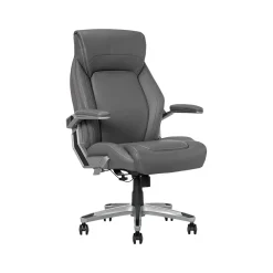 Ergonomic Chairs*La-Z-Boy Meyer Ergonomic Bonded Leather Swivel Executive Chair, (60082-GRY) Gray