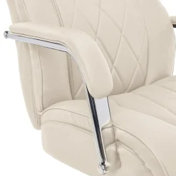 Office Chairs*La-Z-Boy Sutherland Ergonomic Faux Leather Swivel Computer and Desk Chair, (CHR10048C) Ivory