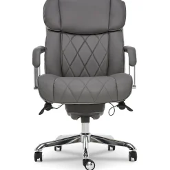 Ergonomic Chairs*La-Z-Boy Sutherland Ergonomic Faux Leather Swivel Computer and Desk Chair, (CHR10048B) Gray