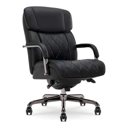 Office Chairs*La-Z-Boy Symphony Ergonomic Bonded Leather Swivel Executive Chair, Black and Graphite (CCHR10013E)