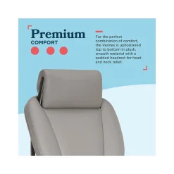 Office Chairs*La-Z-Boy Vannes Ergonomic Polyurethane Swivel Executive Chair, Gray (60101-GRY)