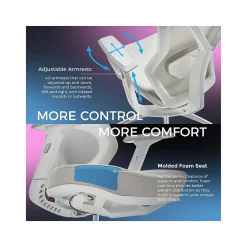 Gaming Chairs*Lenovo Legion Mesh Ergonomic Racing Gaming Chair, Light Gray (52015LGRY)