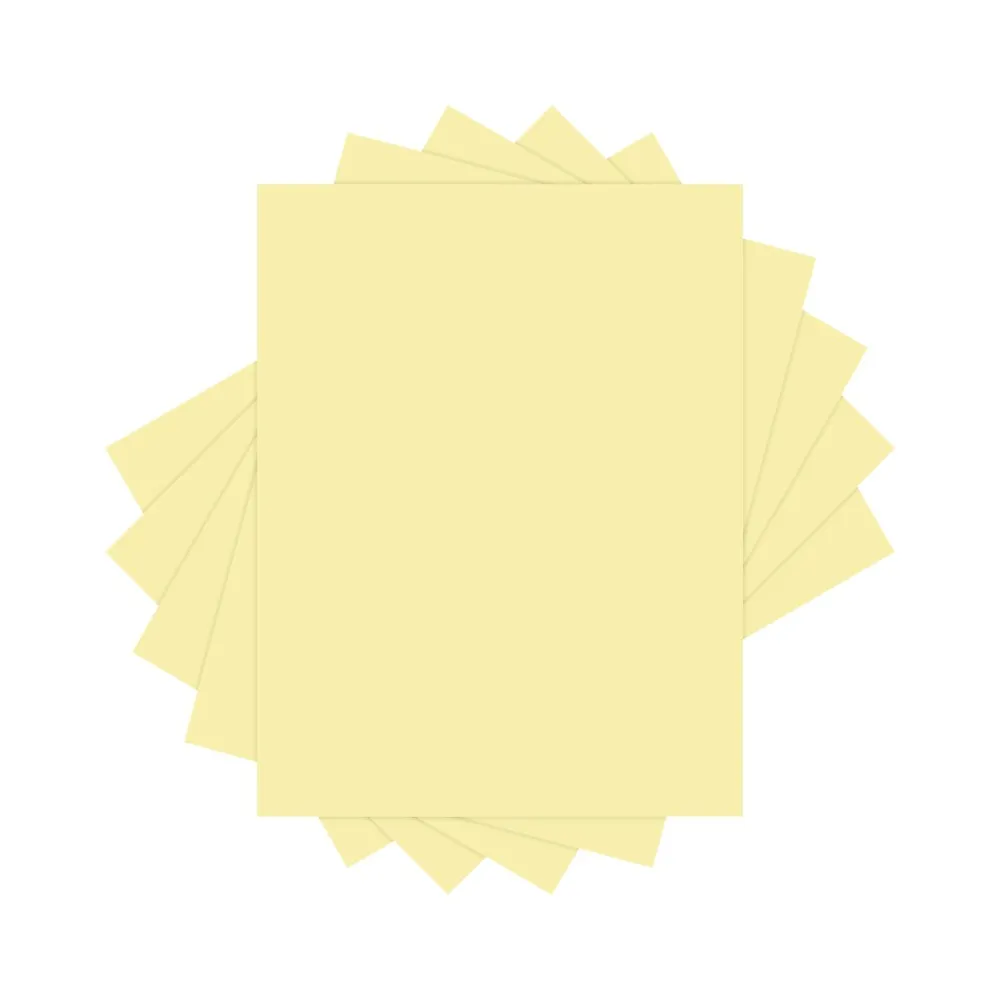 Multipurpose Paper*Lettermark Colors 30% Recycled Colored Paper, 20 lbs., 8.5" x 11", Canary, 500 Sheets/Ream (94290)
