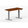 Standing Desks*Life Flo LifeFlo Ergonomics Height Adjustable Desk, 48"W x 24"D x 1 1/8" Thick, Cherry (LFO-4824-E2-CH)