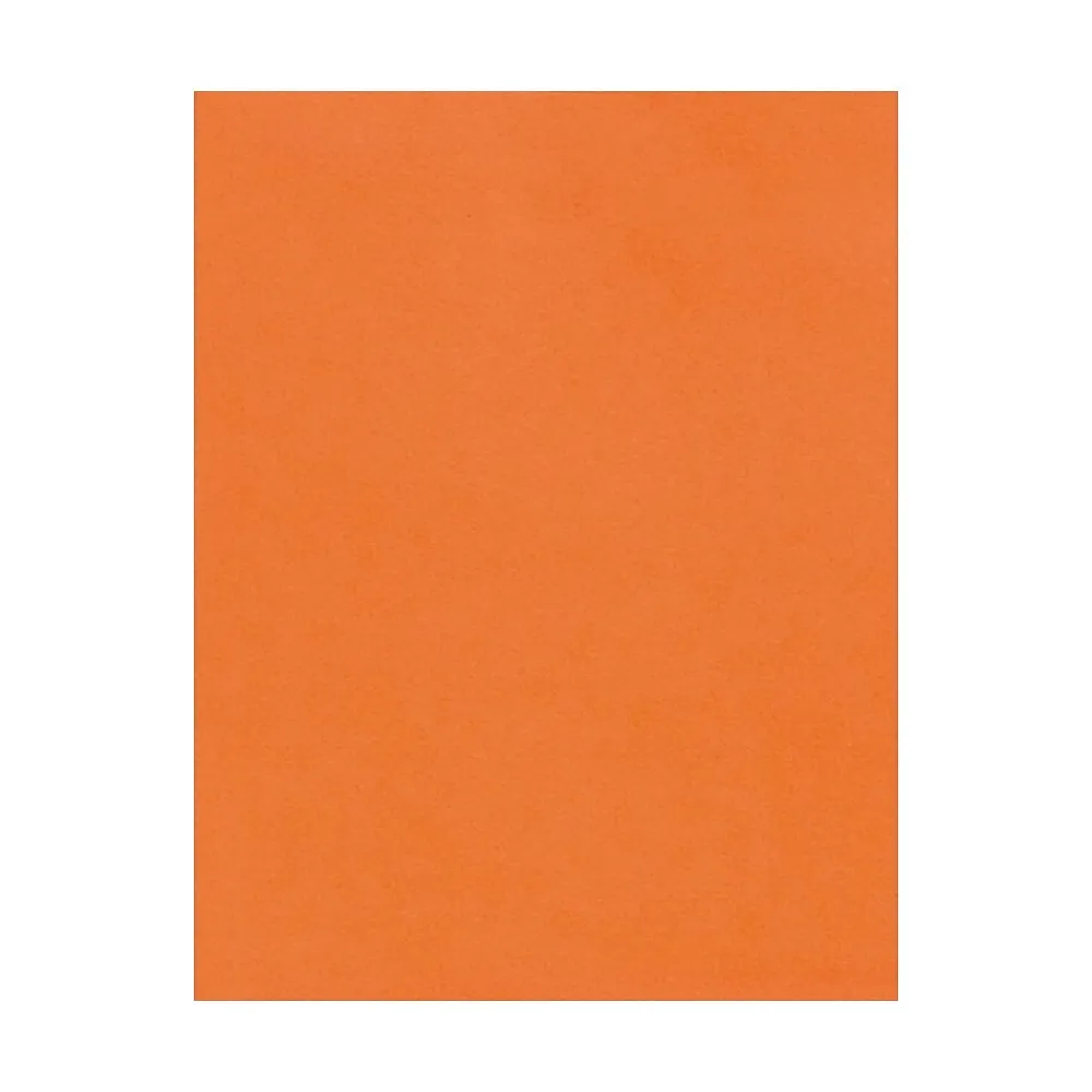 Card Stock*LUX 100 lb. Cardstock Paper, 8.5" x 11", Mandarin, 1000 Sheets/Pack (81211-C-55-1000)