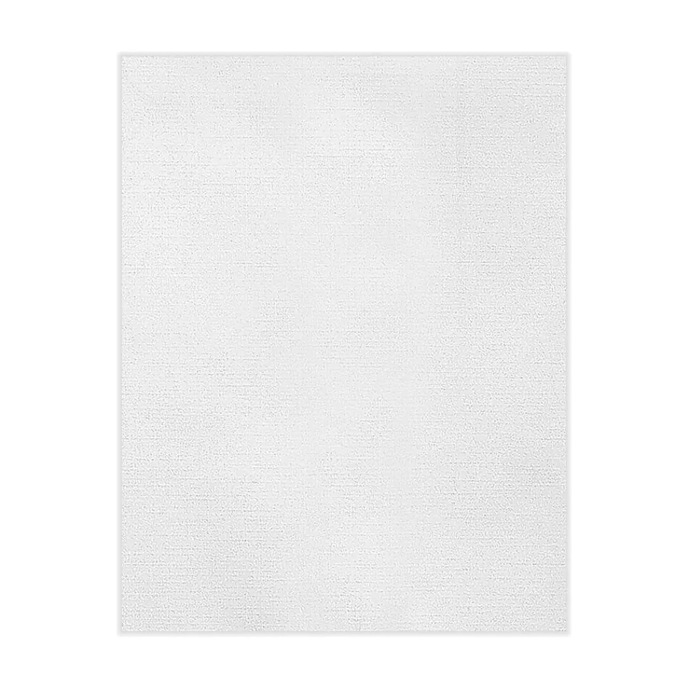 Card Stock*LUX Cardstock, 110 lb, 8.5" x 11", White Linen, 50/Pack
