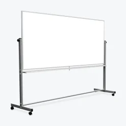 Dry Erase*Luxor Steel Double Sided Dry Erase Whiteboard, Aluminum, 96" x 40" (MB9640WW)