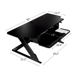 Standing Desks*3M Precision XL Easy Lift 6" - 20" Adjustable Desk, Black (SD70B)