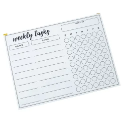 Dry Erase*Martha Stewart 16" x 12" Dry-Erase Weekly Task Board, White (MS109A)