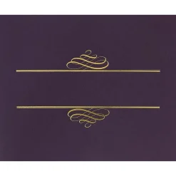 Awards & Certificates*Masterpiece Studios Certificate Holders, 9.375" x 12", Plum, 5/Pack (903106)
