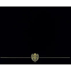 Awards & Certificates*Masterpiece Studios Classic Crest Certificate Holders, 8.5" x 11", Black, 5/Pack (903117S)