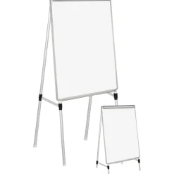 Dry Erase*MasterVision Silver Easy Clean Melamine Dry-Erase Whiteboard, Aluminum Frame, 3' x 2' (BVCEA2300335MV)