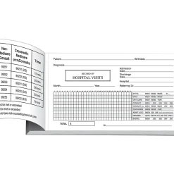 Medical Forms*Medical Arts Press Log of Hospital Visits, Pocket-sized, 1-Part