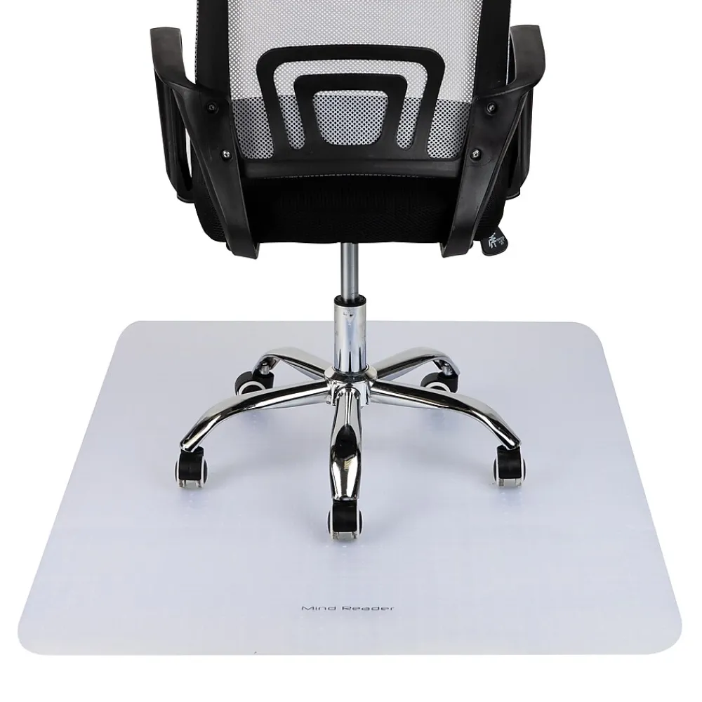 Chair Mats*Mind Reader Carpet Chair Mat, 35" x 47'', Low-Pile, Clear (OFFCREC-CLR)
