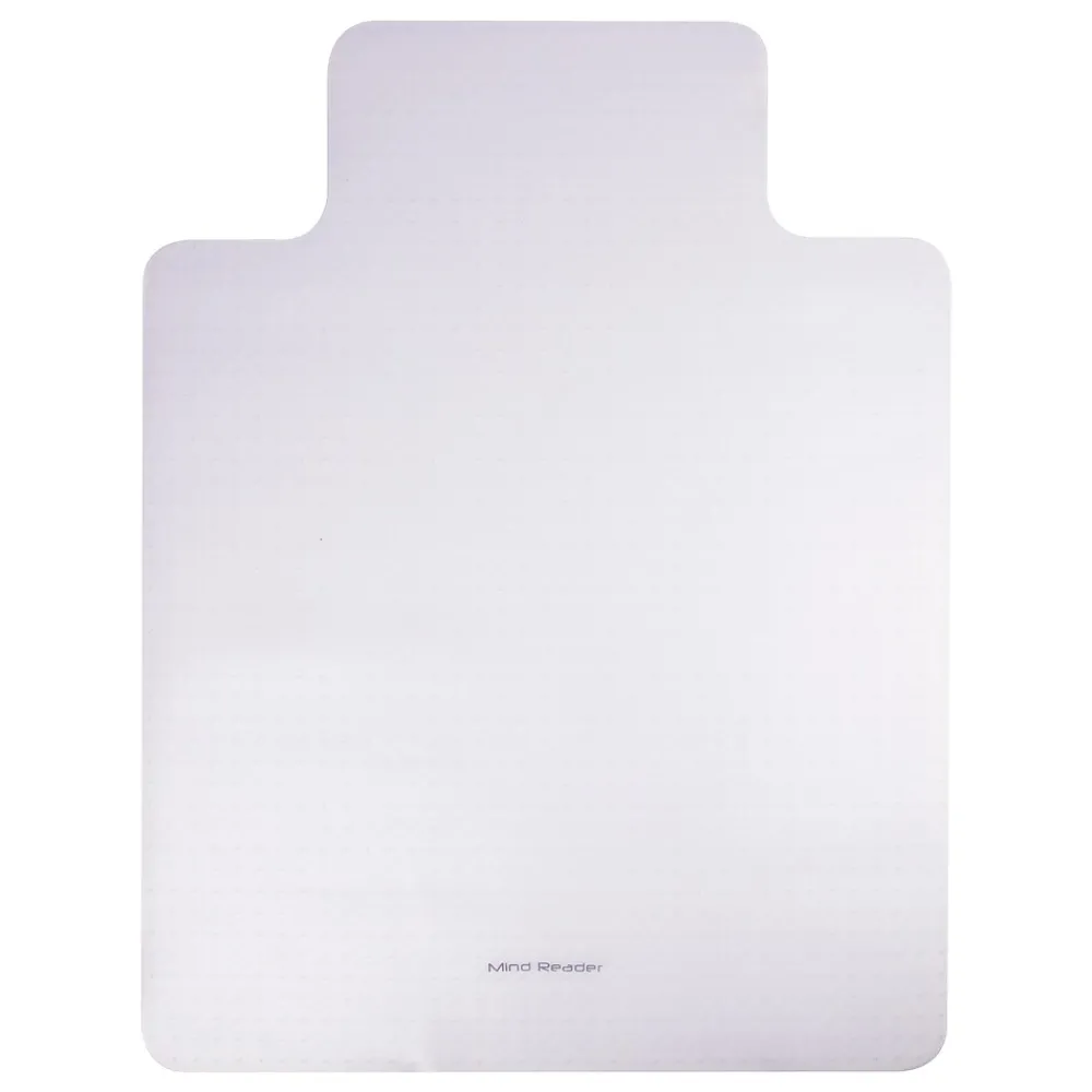 Chair Mats*Mind Reader Carpet Chair Mat with Lip, 36" x 48'', Low-Pile, Clear, Set of 2 (2OFFCMAT-CLR)