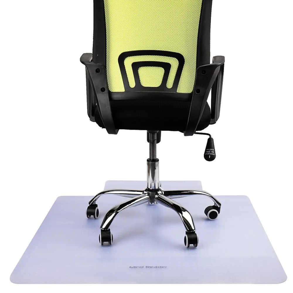 Chair Mats*Mind Reader Carpet Chair Mat with Lip, 36" x 48'', Low-Pile, Clear, Set of 2 (2OFFCMAT-CLR)