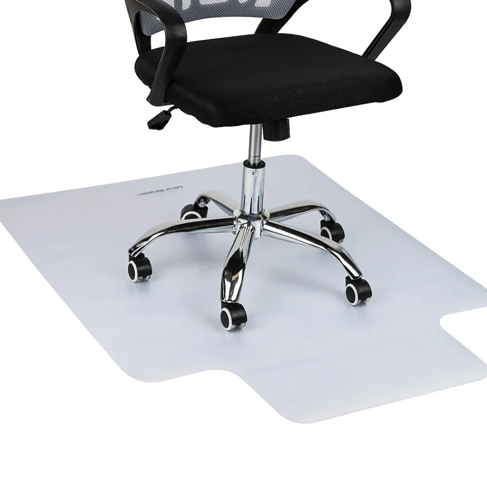 Chair Mats*Mind Reader Hard Floor Chair Mat with Lip, 35" x 47'', Clear (FLCMAT-CLR)
