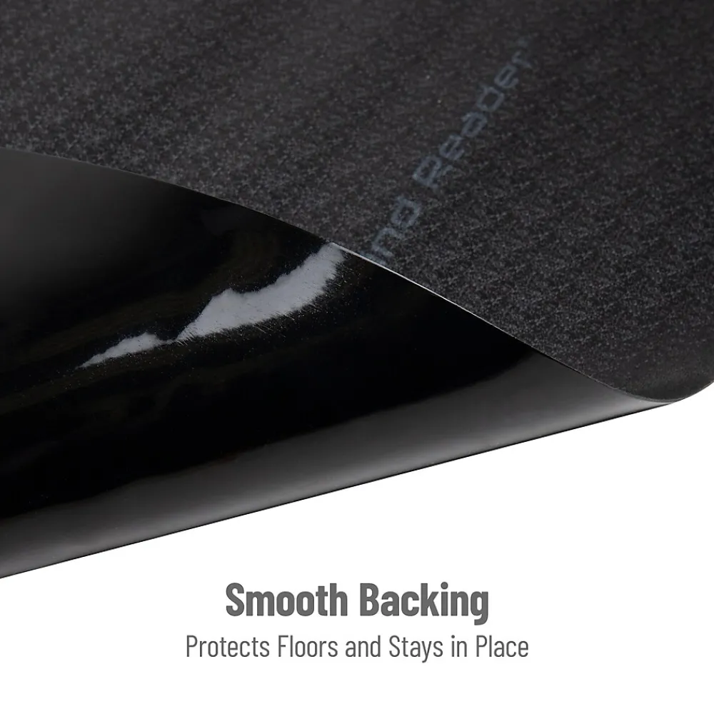 Chair Mats*Mind Reader Hard Floor Chair Mat with Lip, 36" x 48'',Set of 2, Black (2OFFCMAT-BLK)