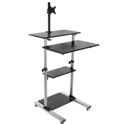 Standing Desks*Mount-It! 28"W Adjustable Steel Standing Desk, Black (MI-7942BLK)