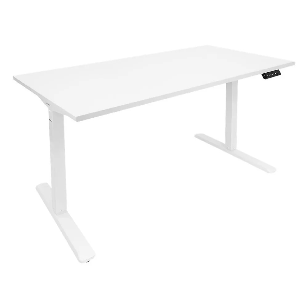 Standing Desks*Mount-It! 55"W Electric Adjustable Standing Desk, (MI-18061) White