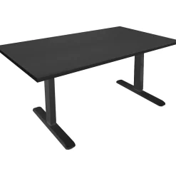 Standing Desks*Mount-It! 55"W Electric Rectangular Adjustable Standing Desk, (MI-18087) Black