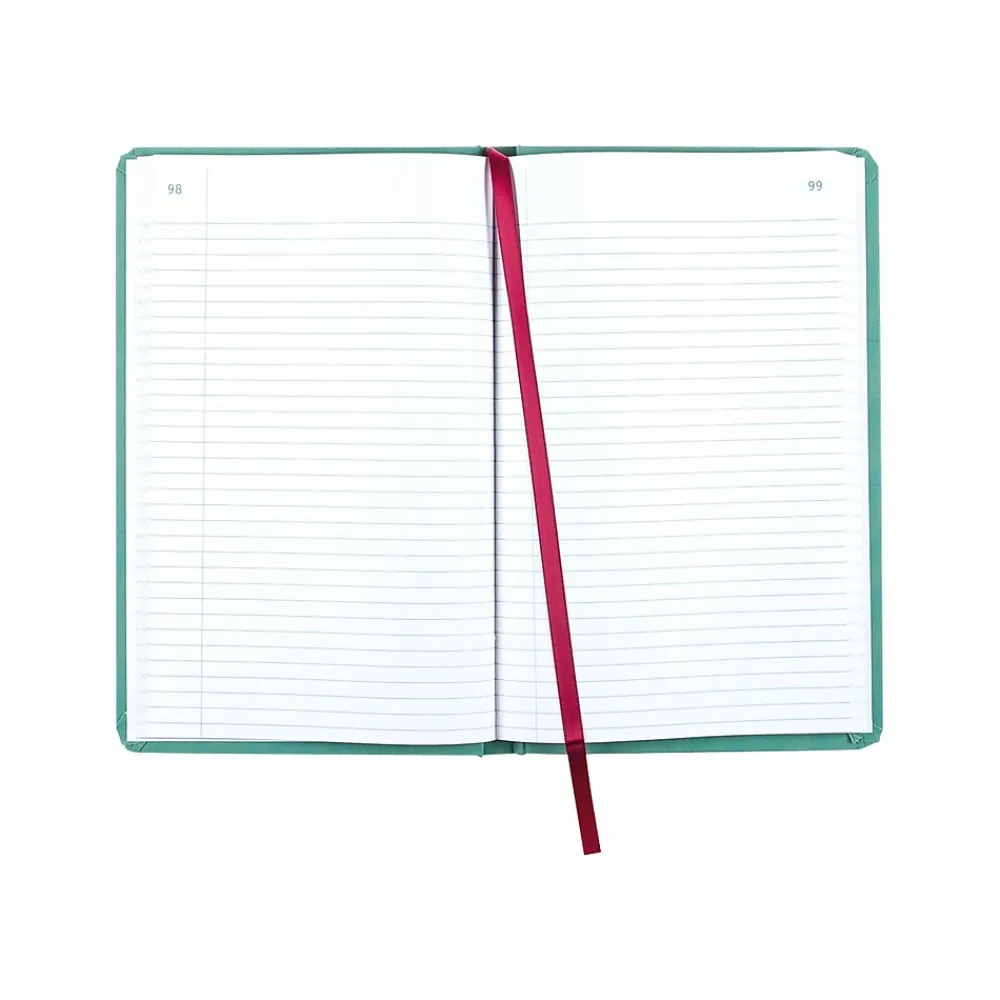 Accounting & Record Journals*National Brand Canvas Tuff Series Record Book, 7.63" x 12.13", Green, 75 Sheets/Book (A66150R)