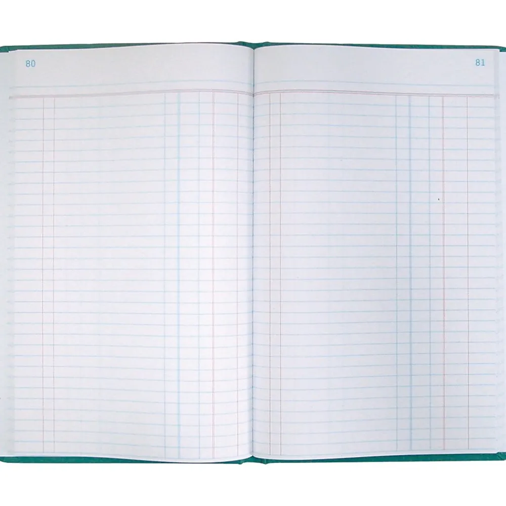 Accounting & Record Journals*National Brand National Canvas Tuff Series Accounting Journal, 12.13" x 7.63", Green, 250 Sheets/Book (A66500J)
