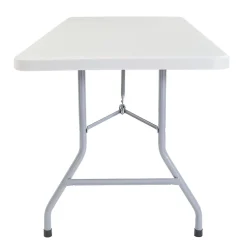 Folding Tables*National Public Seating BT3000 Series 6' x 30" Plastic Folding Table, Speckled Gray (BT3072)