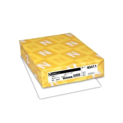 Card Stock*Astrobrights Neenah Exact Index 110 lb. Cardstock Paper, 8.5" x 11", White, 250 Sheets/Pack (WAU40411)