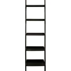 Shelving*Nexxt Hadfield 5-Tier 66" Leaning Wall Shelf, Black (FN16895-6)