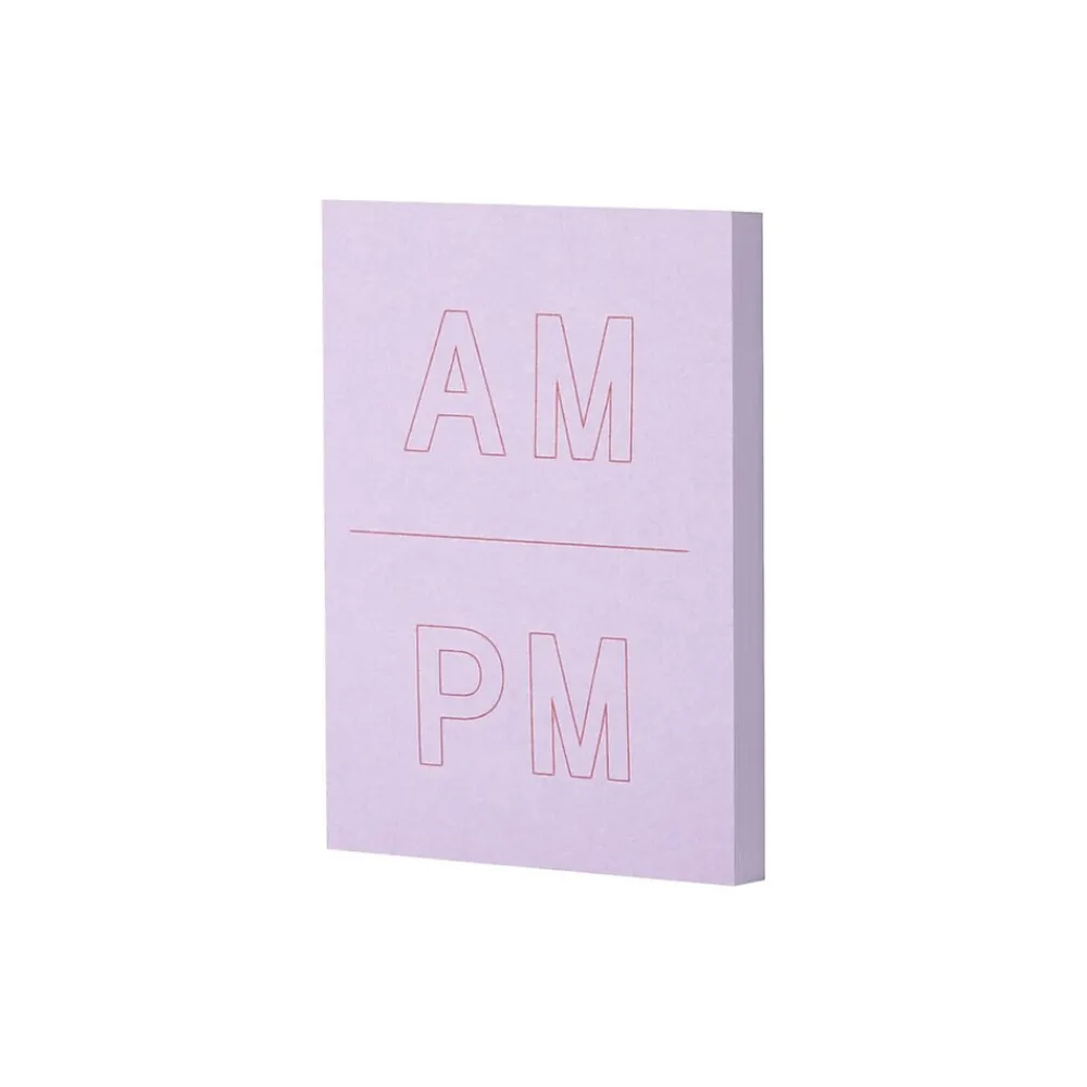 Post-It Notes*Post-it Noted by ® Lilac A.M. and P.M. Notes, 2.9" x 4", 100 Sheets/Pad