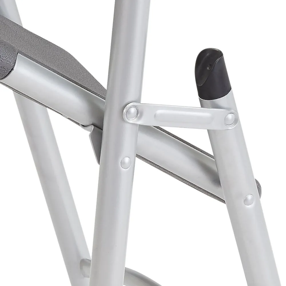 Folding & Stacking*National Public Seating NPS 600 Series Heavy Duty Plastic Folding Chair, Charcoal Slate, 4 Pack (620/4)