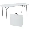 Folding Tables*National Public Seating NPS Heavy Duty Fold-in-Half Table, 30 x 72, Speckled Gray (BMFIH30721)