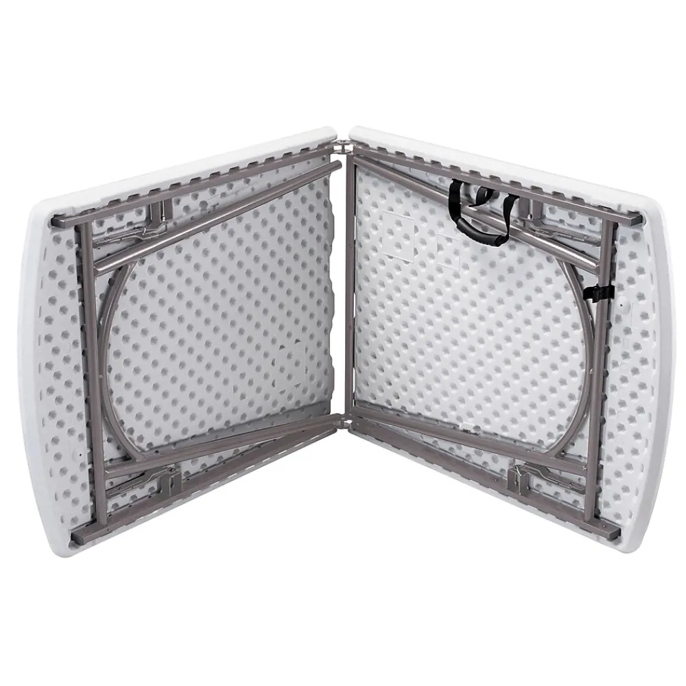 Folding Tables*National Public Seating NPS Heavy Duty Fold-in-Half Table, 30 x 72, Speckled Gray (BMFIH30721)