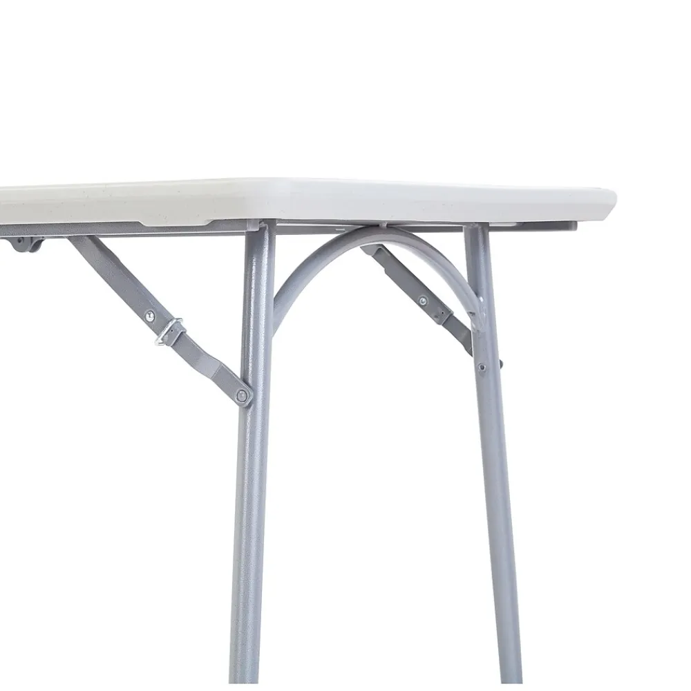 Folding Tables*National Public Seating NPS Heavy Duty Fold-in-Half Table, 30 x 72, Speckled Gray (BMFIH30721)