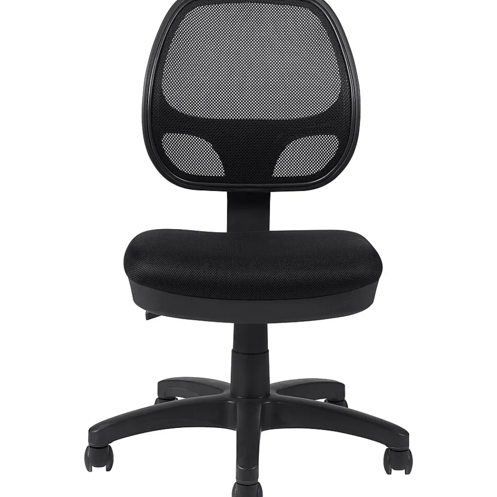 Office Chairs*Offices to go Armless Mesh Task Chair, Black (OTG11642B)