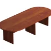 Conference Room Tables*Offices to go Laminate Racetrack Conference Table, American Dark Cherry, 29 1/2"H x 120"W x 48"D