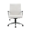Office Chairs*Offices to go Luxhide Executive Chair, White (OTG11730BL28)